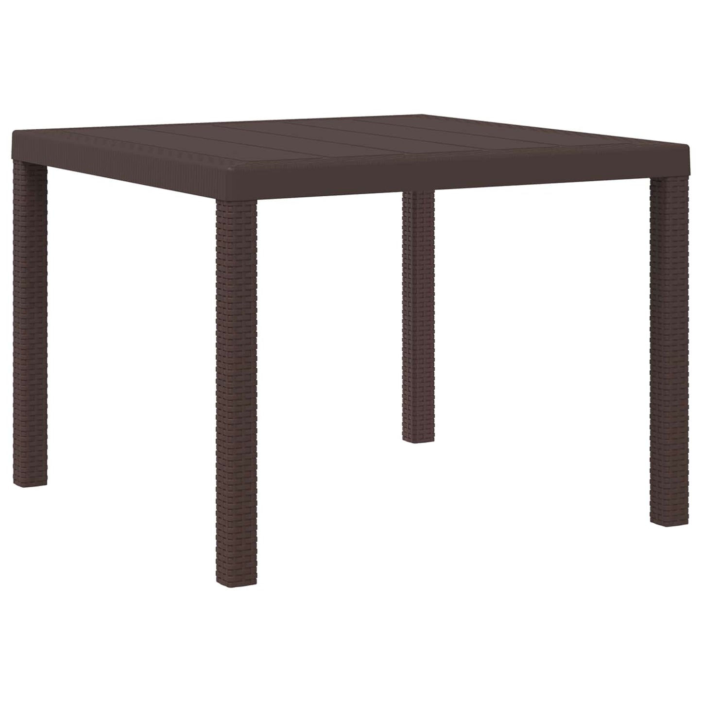vidaXL Σέτ φαγητού για κήπο 5 τμχ. Καφέ και Ανοιχτό Γκρι PP