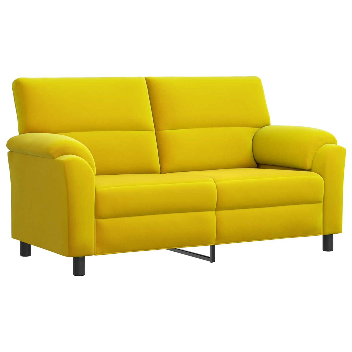 vidaXL Σετ Καναπέ 2 pcs Κίτρινο Βελούδο