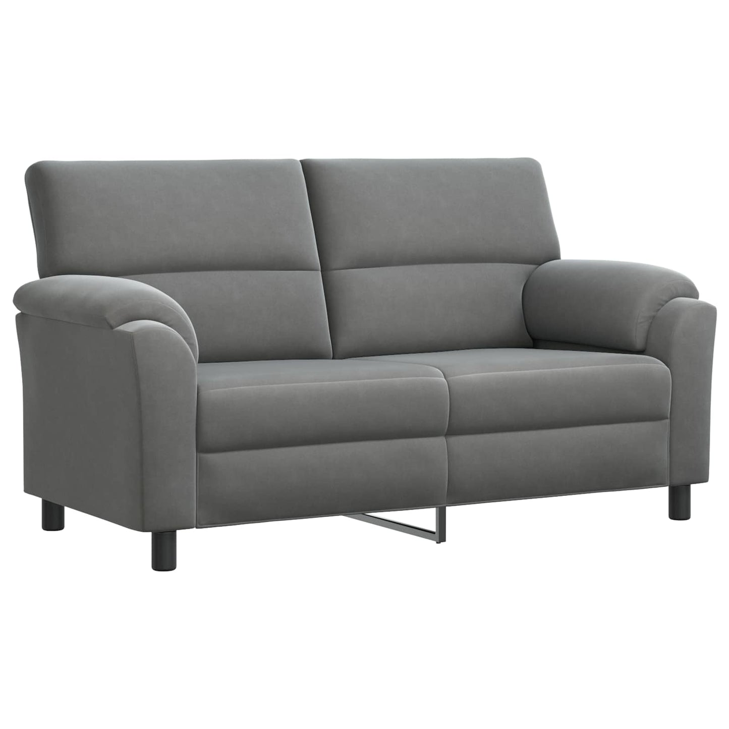 vidaXL Σετ Καναπέ 3 pcs Σκούρο Γκρι Βελούδο