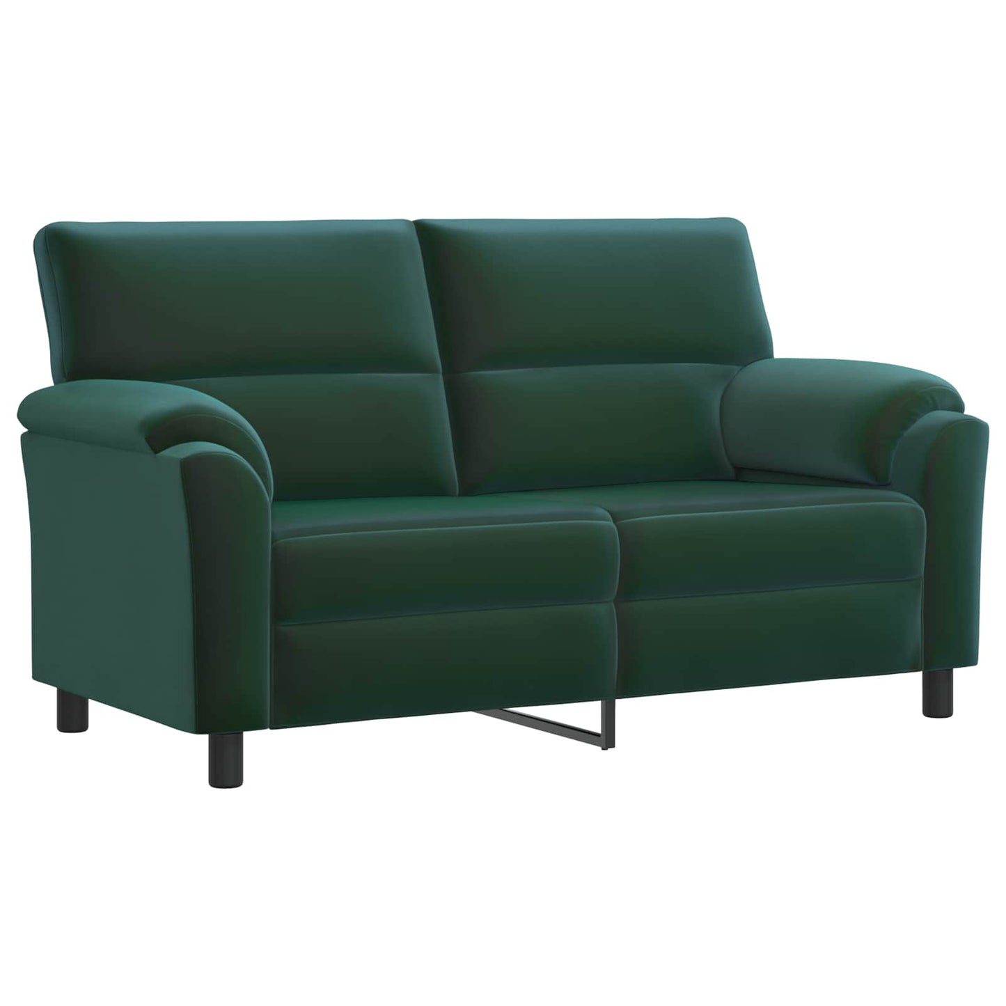 vidaXL Σετ Καναπέ 3 pcs Σκούρο Πράσινο Βελούδο