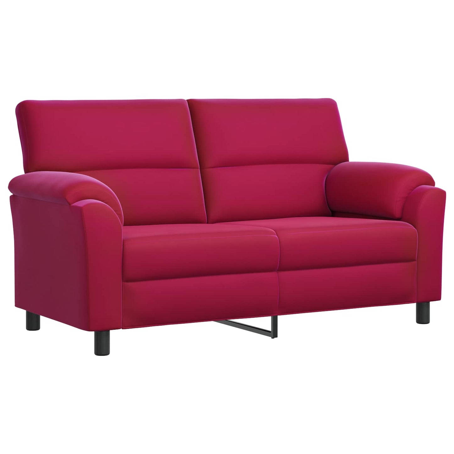 vidaXL Σετ Καναπέ 3 pcs Κόκκινο Βελούδο
