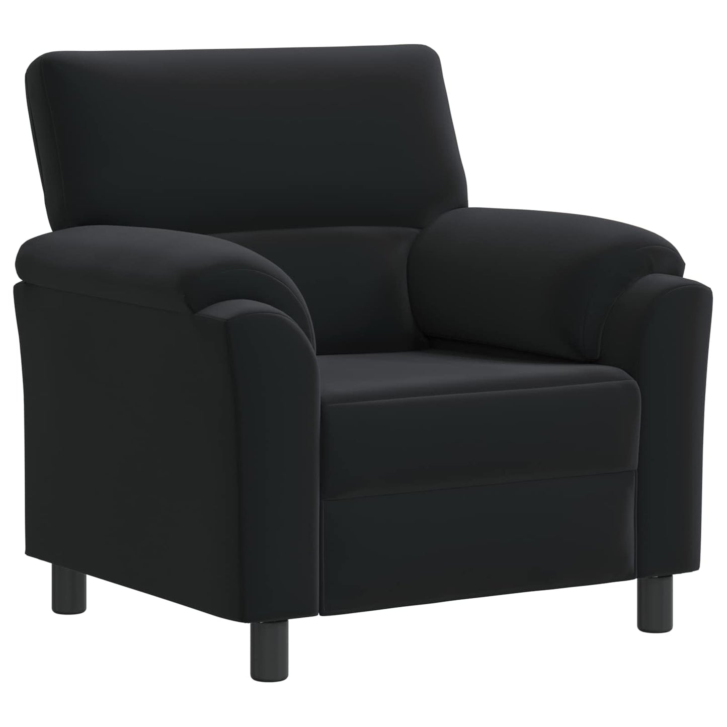 vidaXL Σετ Καναπέ 3 pcs Μαύρο Βελούδο