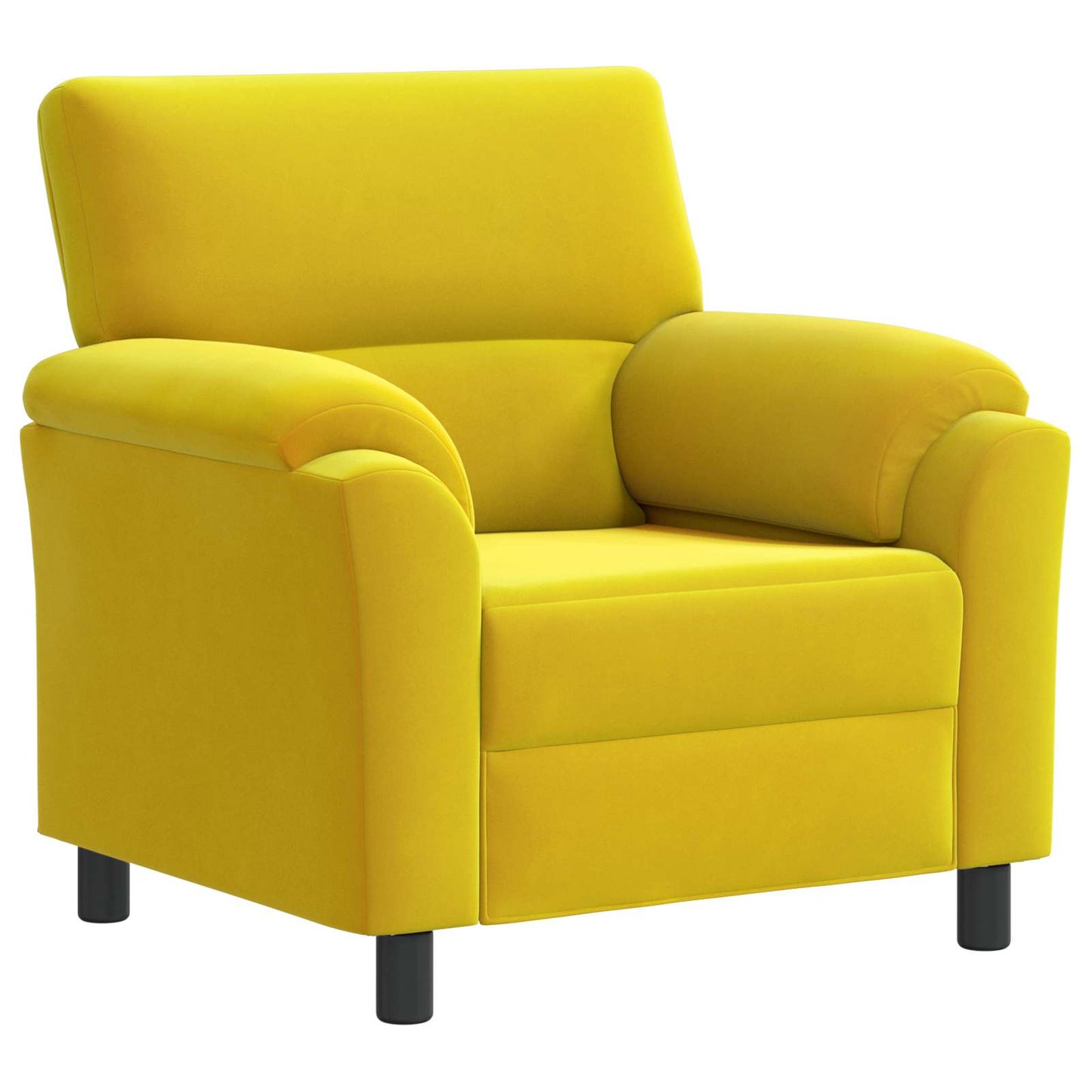 vidaXL Σετ Καναπέ 3 pcs Κίτρινο Βελούδο