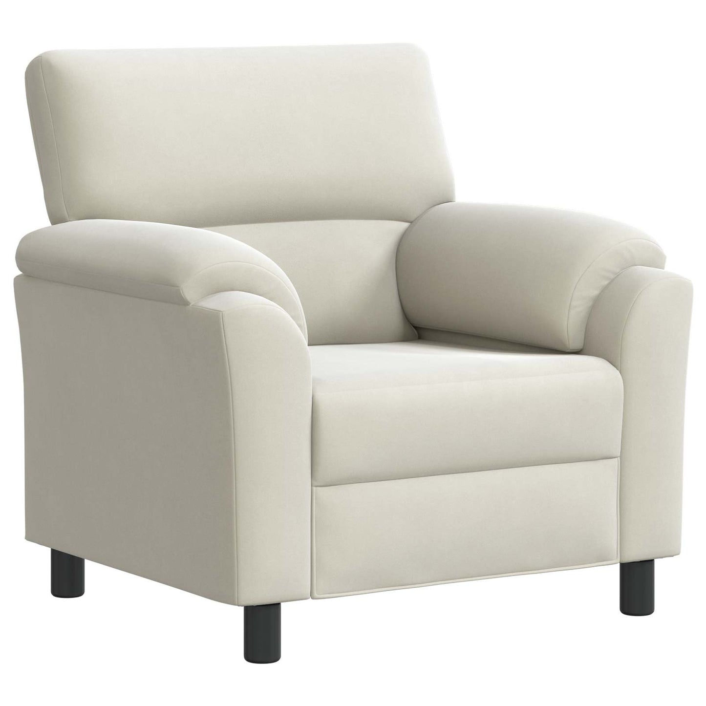 vidaXL Σετ Καναπέ 3 pcs Κρεμ Βελούδο