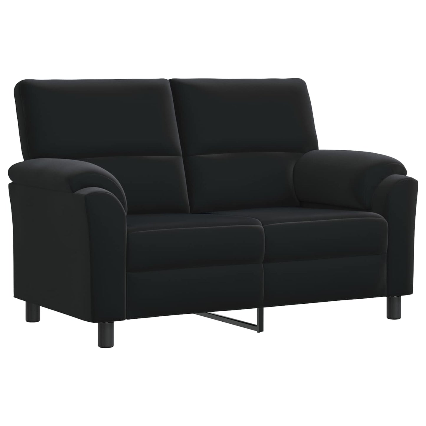 vidaXL Σετ Καναπέ 2 pcs Μαύρο Βελούδο