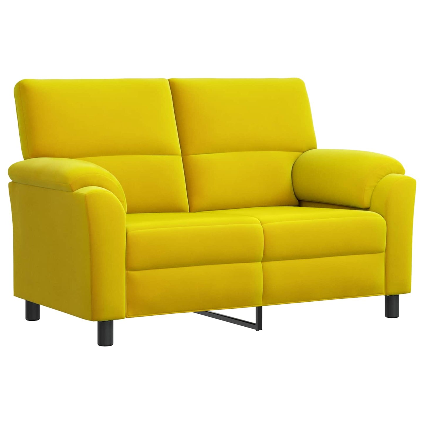 vidaXL Σετ Καναπέ 2 pcs Κίτρινο Βελούδο