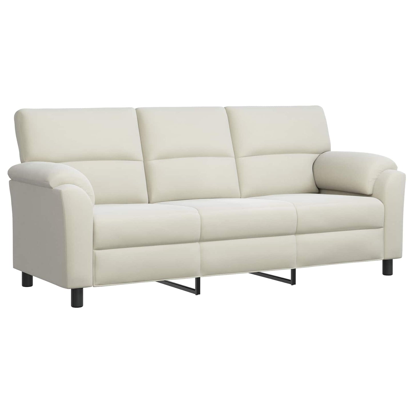 vidaXL Σετ Καναπέ 2 pcs Κρεμ Βελούδο