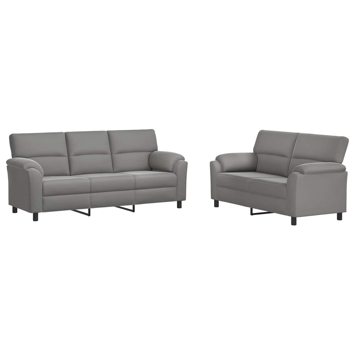 vidaXL Σετ Καναπέ 2 pcs Ανοιχτό γκρι Βελούδο