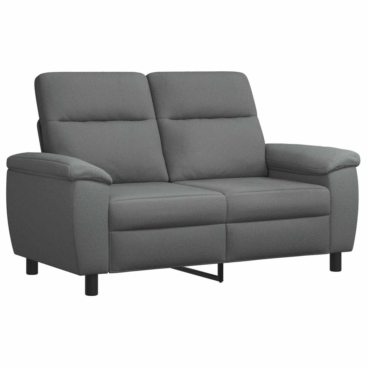 vidaXL Σετ Καναπέ 2 pcs Σκούρο Γκρι Ύφασμα