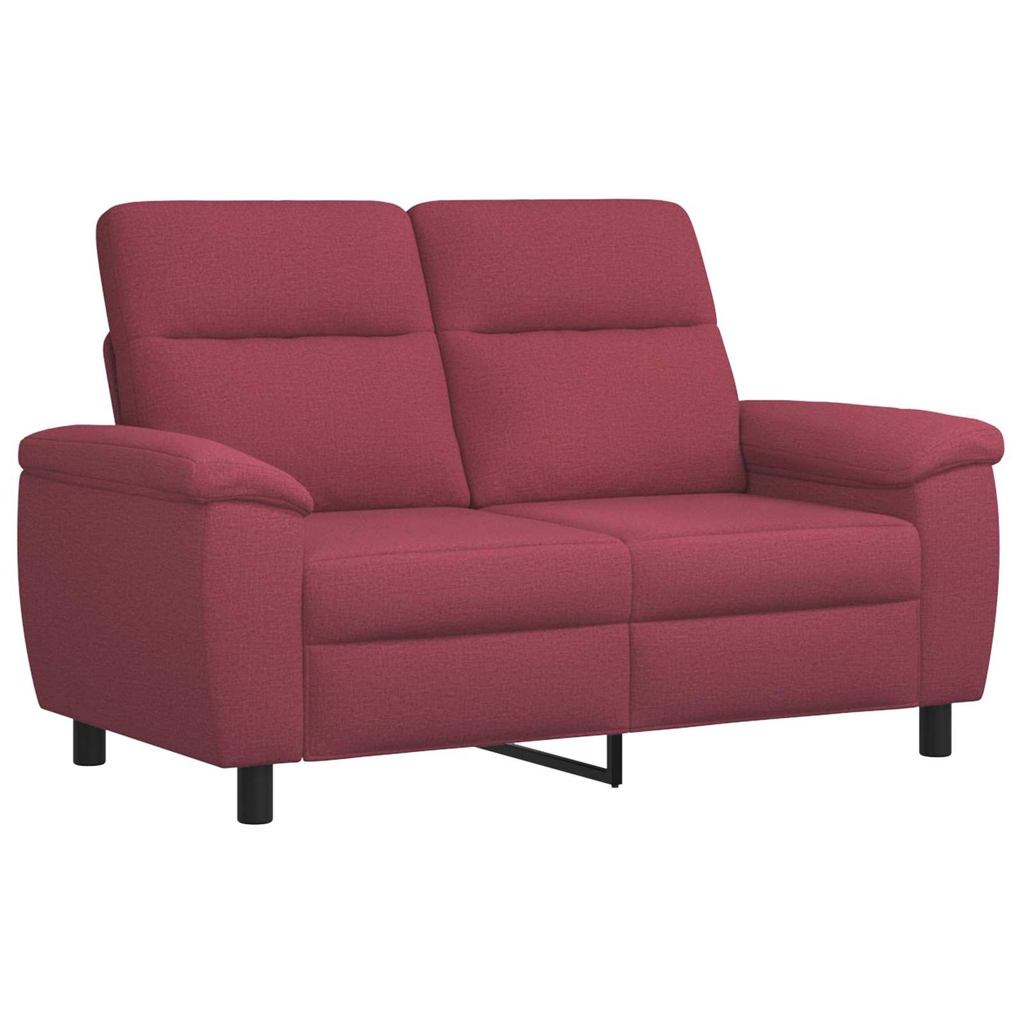 vidaXL Σετ Καναπέ 2 pcs Κόκκινο Ύφασμα