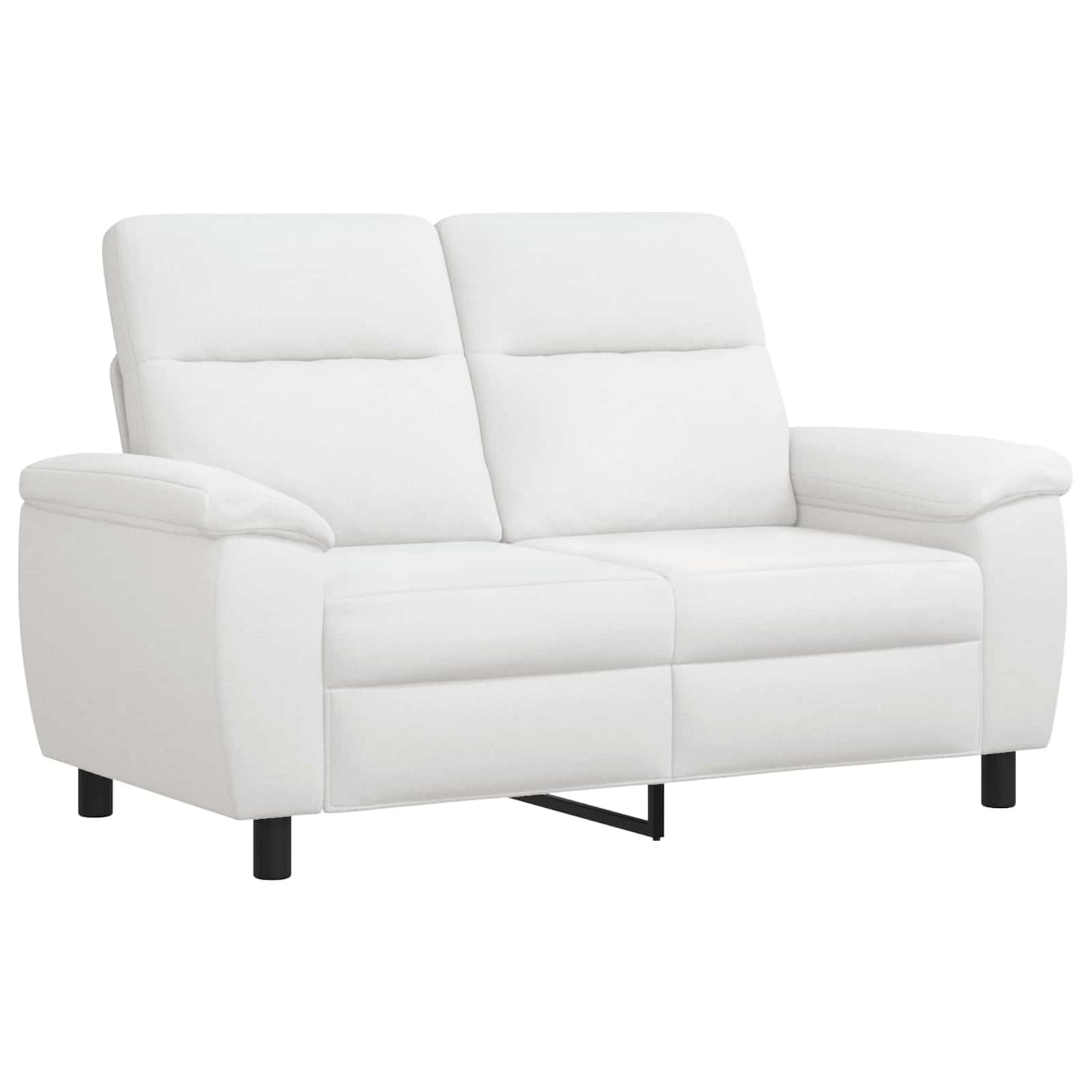 vidaXL Σετ Καναπέ 2 pcs Λευκό Ύφασμα