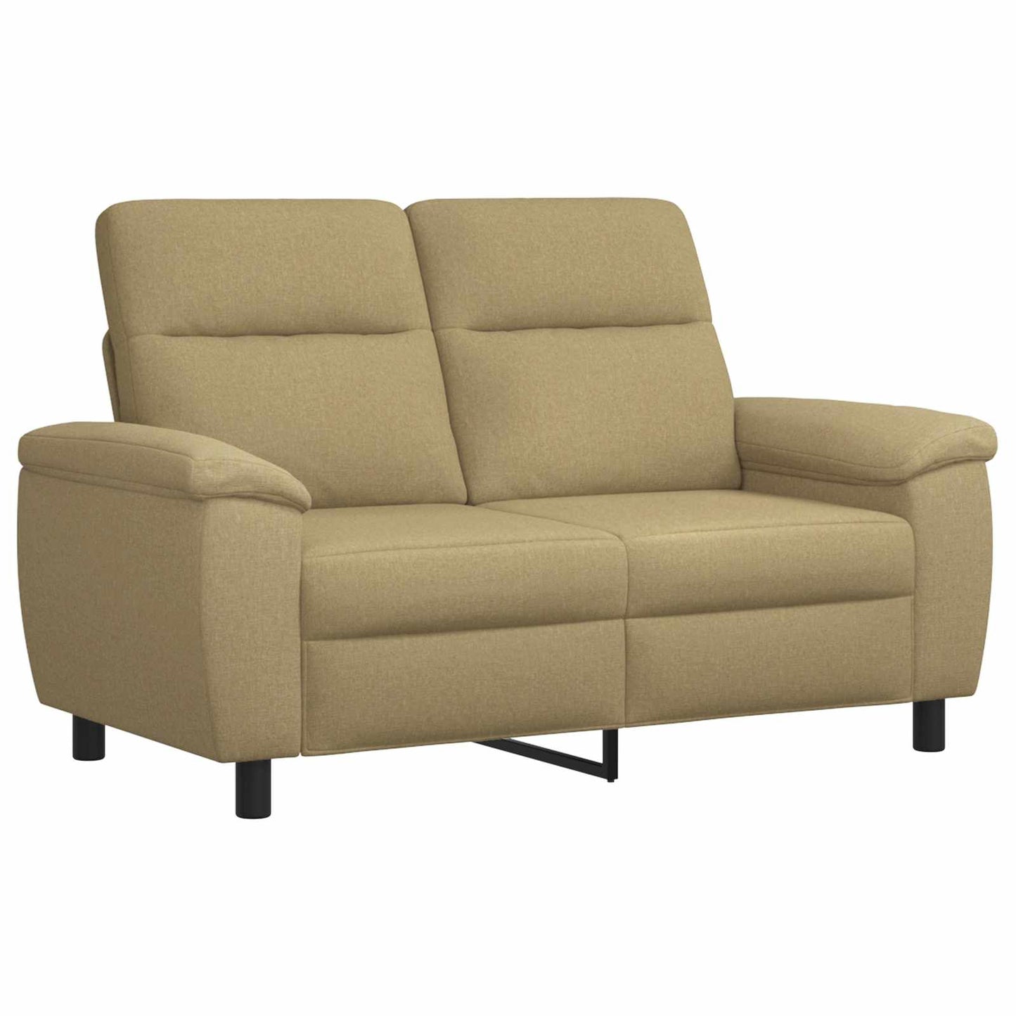 vidaXL Σετ Καναπέ 2 pcs Ανοιχτό καφέ Ύφασμα