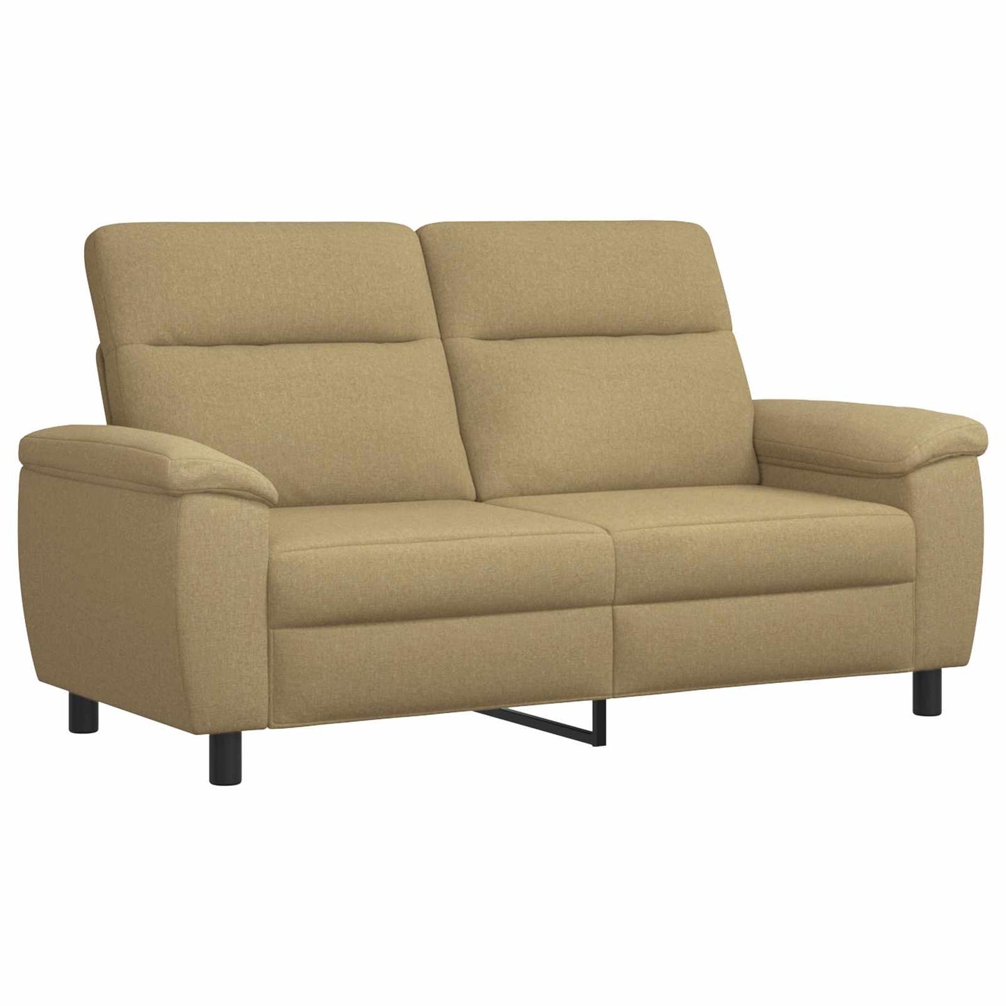 vidaXL Σετ Καναπέ 2 pcs Ανοιχτό καφέ Ύφασμα