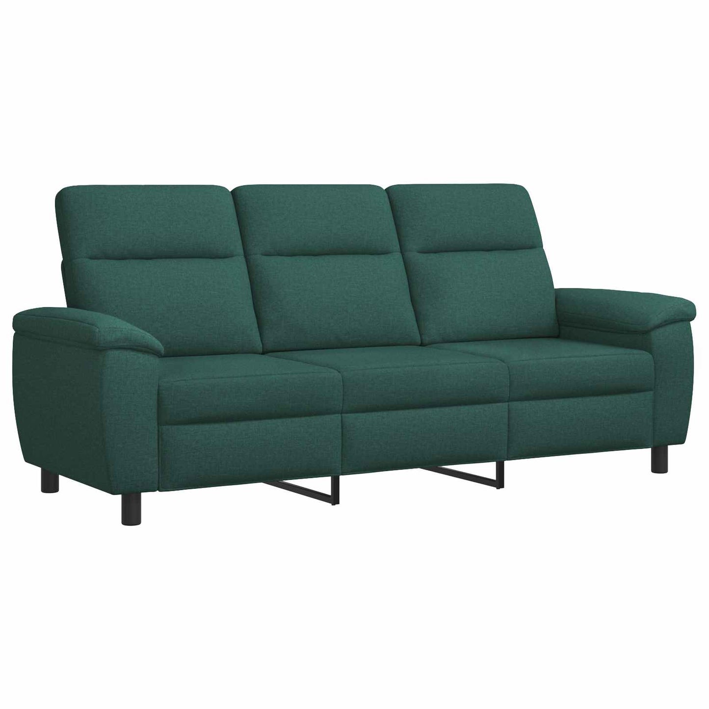 vidaXL Σετ Καναπέ 2 pcs Σκούρο Πράσινο Ύφασμα