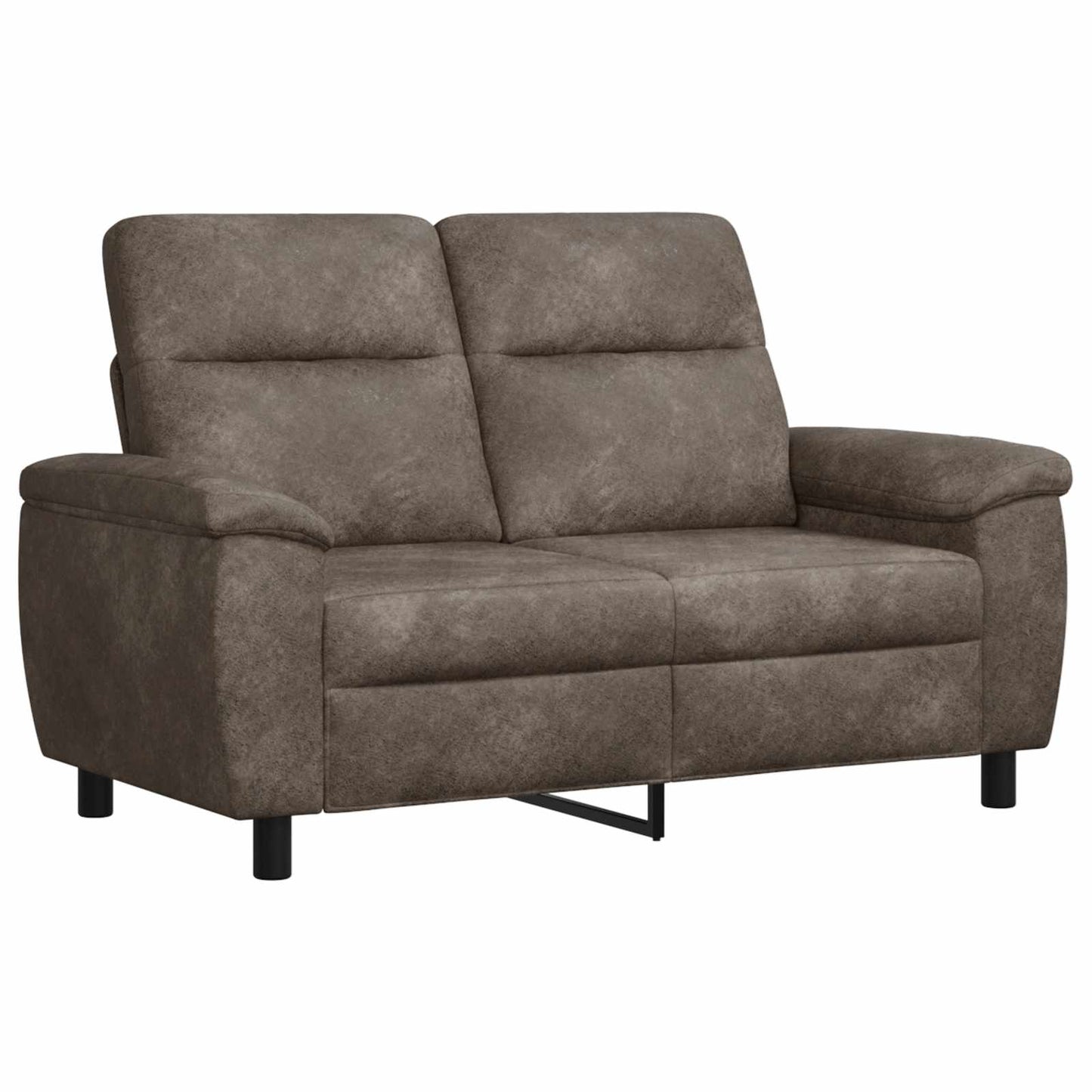 vidaXL Σετ Καναπέ 3 pcs Σκούρο Γκρι Φιλικό Δερμάτινο Σουέντ