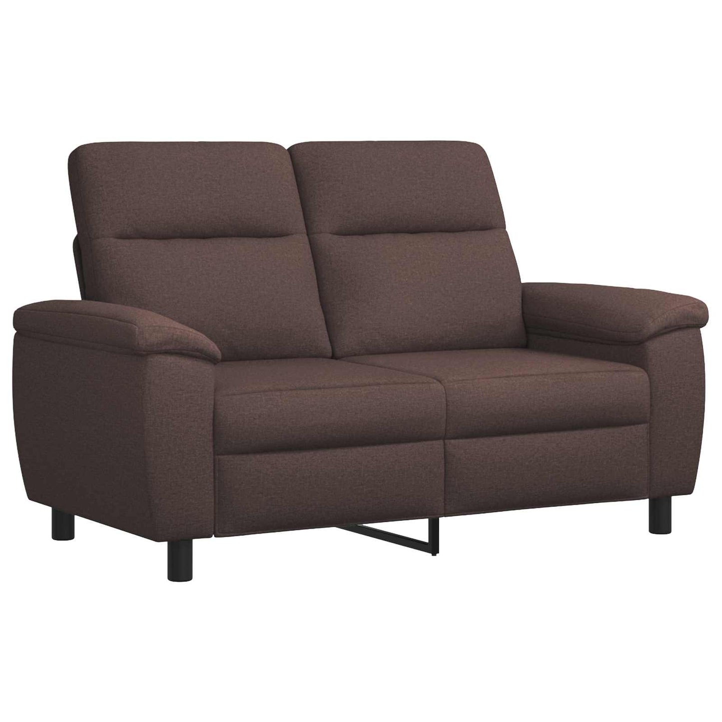 vidaXL Σετ Καναπέ 2 pcs Σκούρο Καφέ Ύφασμα