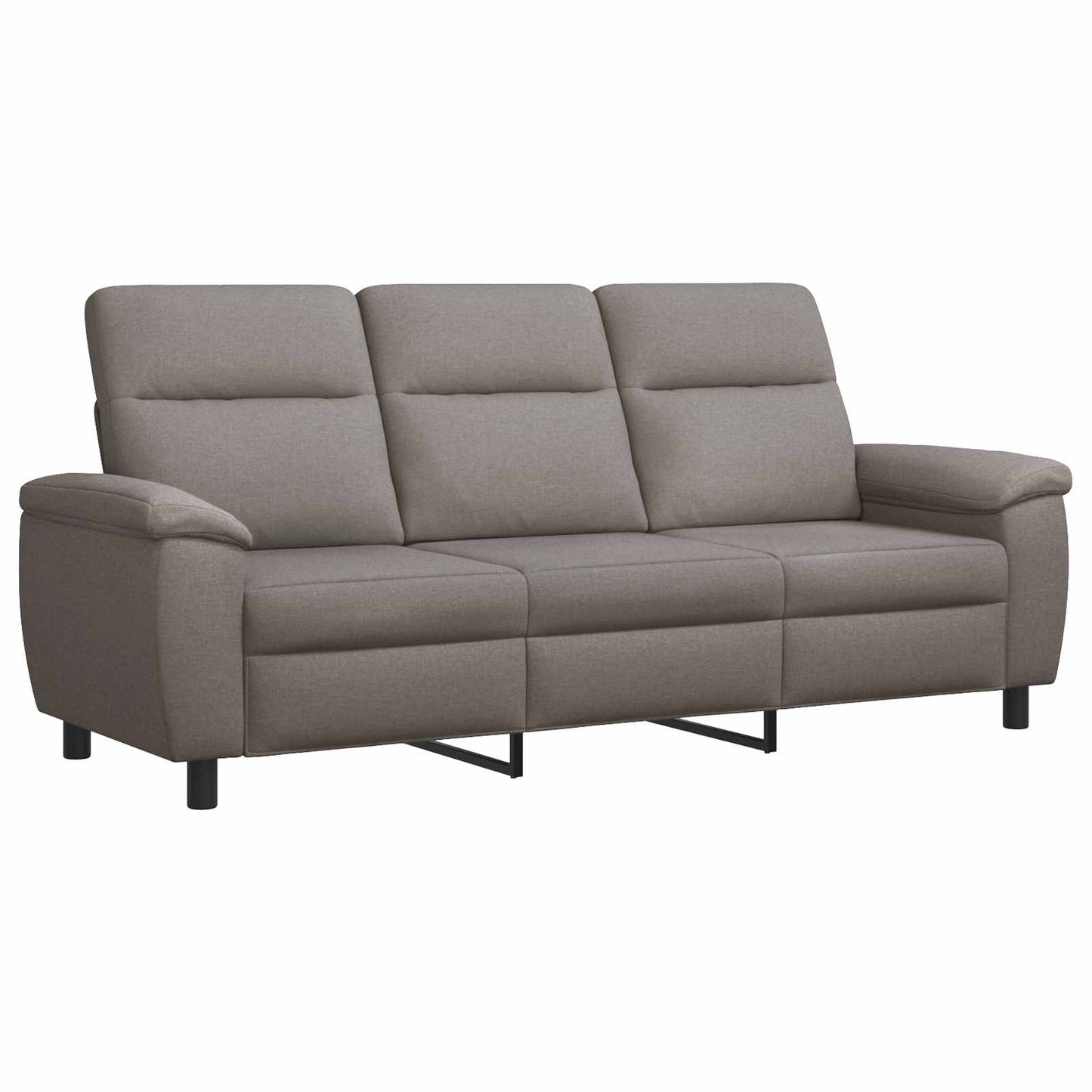 vidaXL Σετ Καναπέ 2 pcs Taupe Ύφασμα