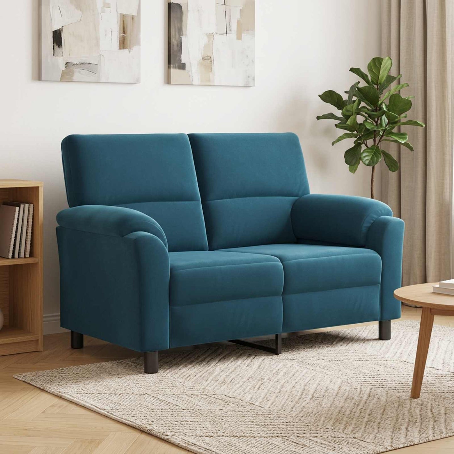vidaXL Καναπές Μπλε 154 x 85 x 93 εκ Βελούδο