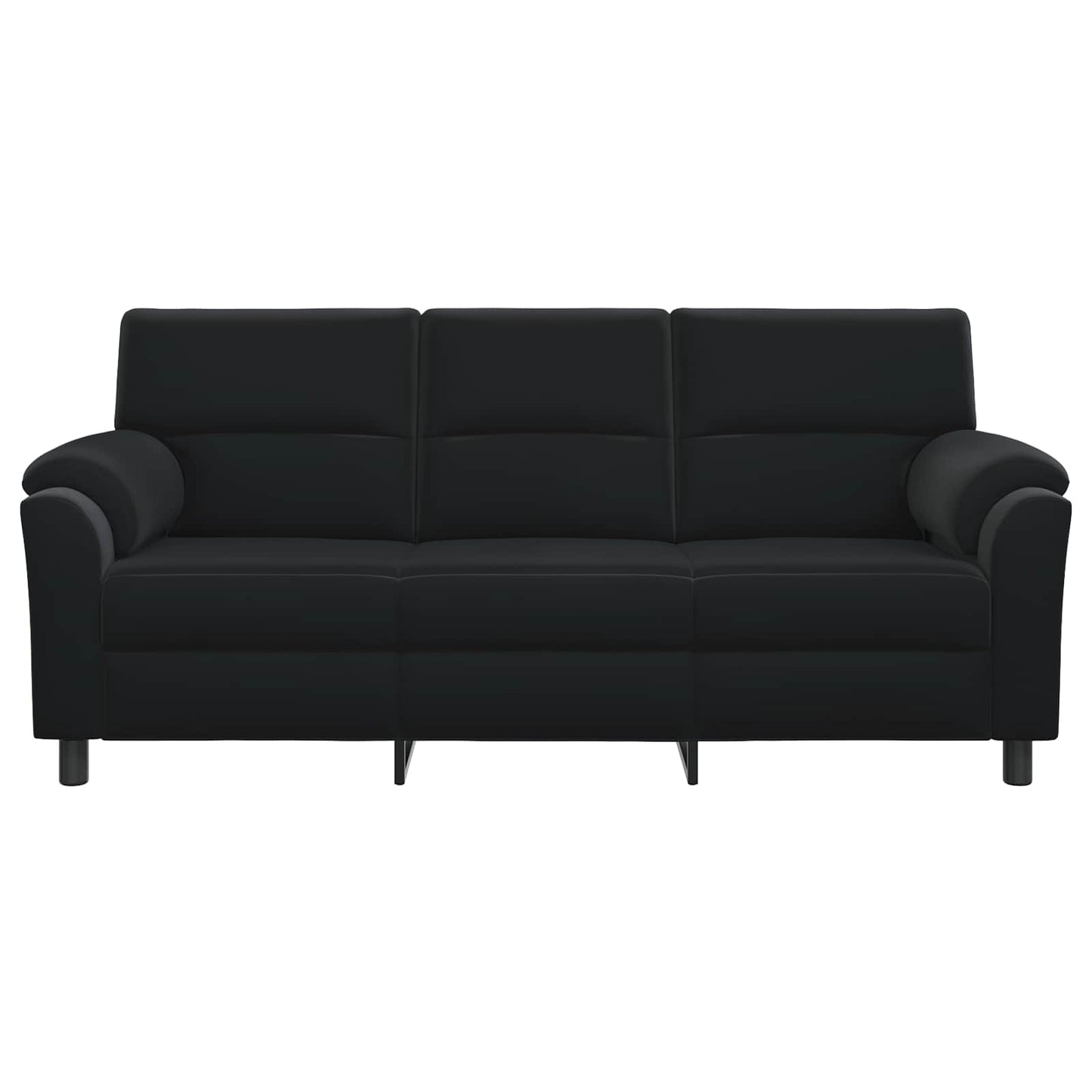 vidaXL Καναπές Μαύρο 214 x 85 x 93 εκ Βελούδο