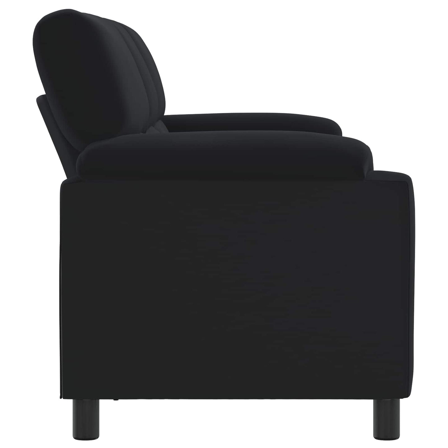 vidaXL Καναπές Μαύρο 214 x 85 x 93 εκ Βελούδο
