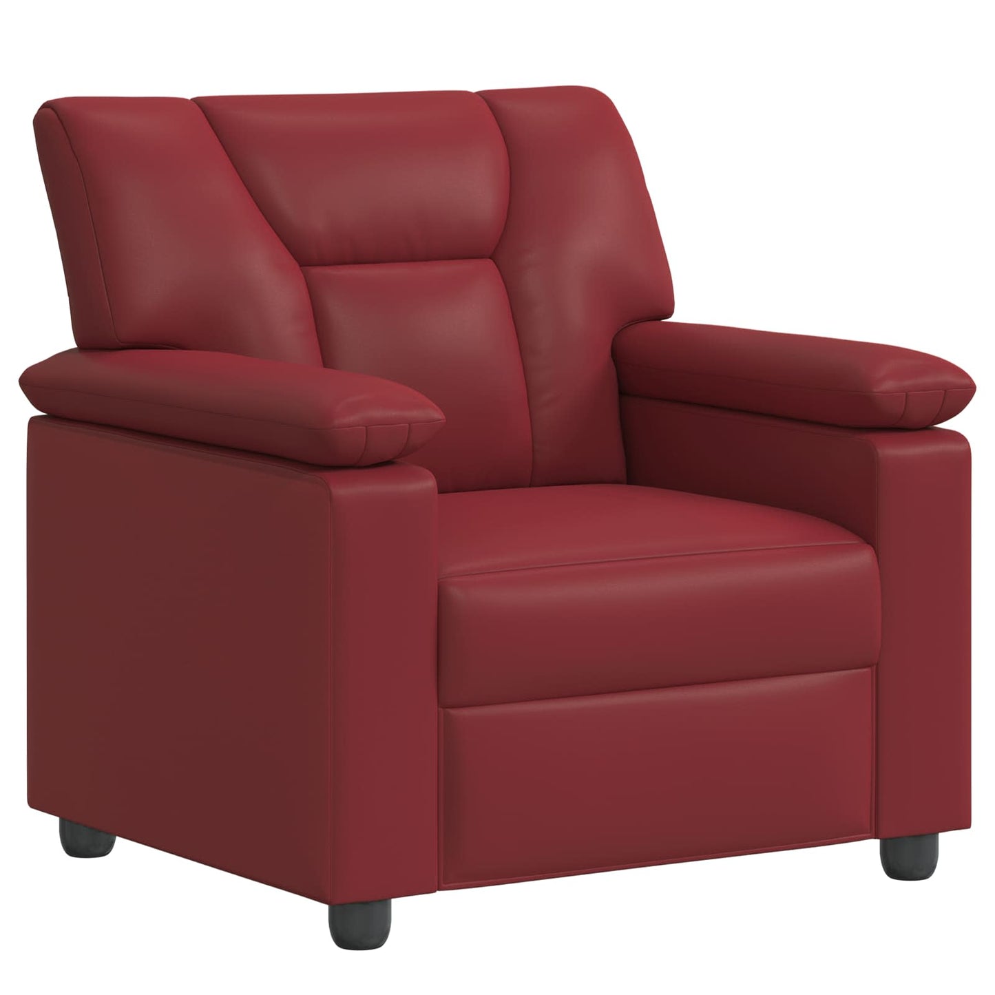 vidaXL Καναπές Κόκκινο 91 x 85 x 93 εκ Τεχνητό Δέρμα