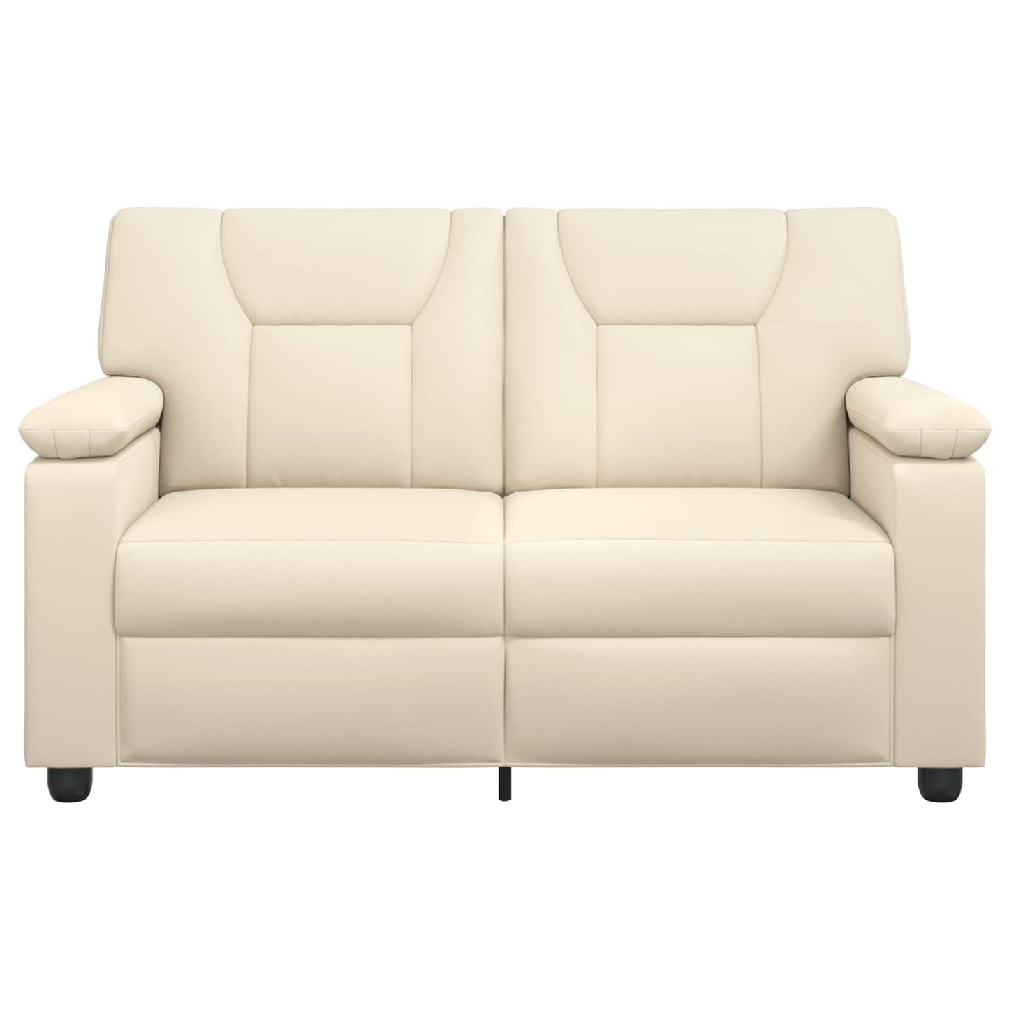 vidaXL Καναπές Κρεμ 151 x 85 x 93 εκ. Τεχνητό Δέρμα