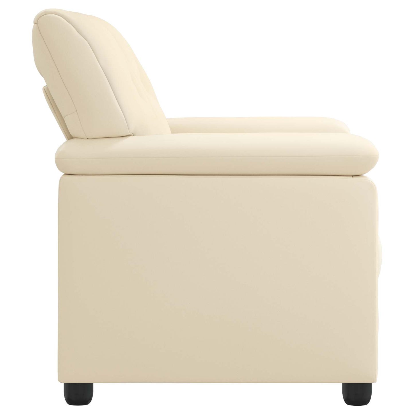 vidaXL Καναπές Κρεμ 151 x 85 x 93 εκ. Τεχνητό Δέρμα
