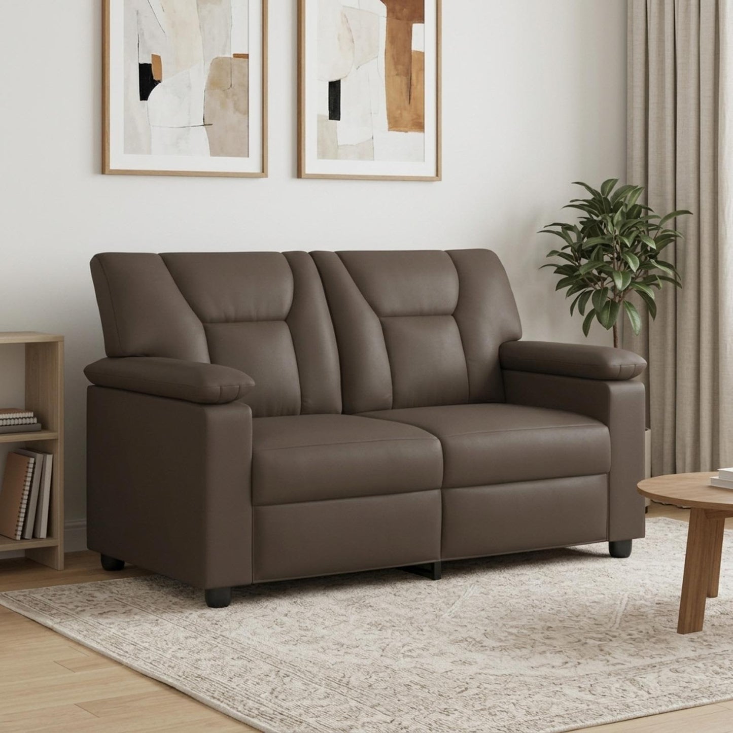 vidaXL Καναπές Γκρι 151 x 85 x 93 εκ. Τεχνητό Δέρμα