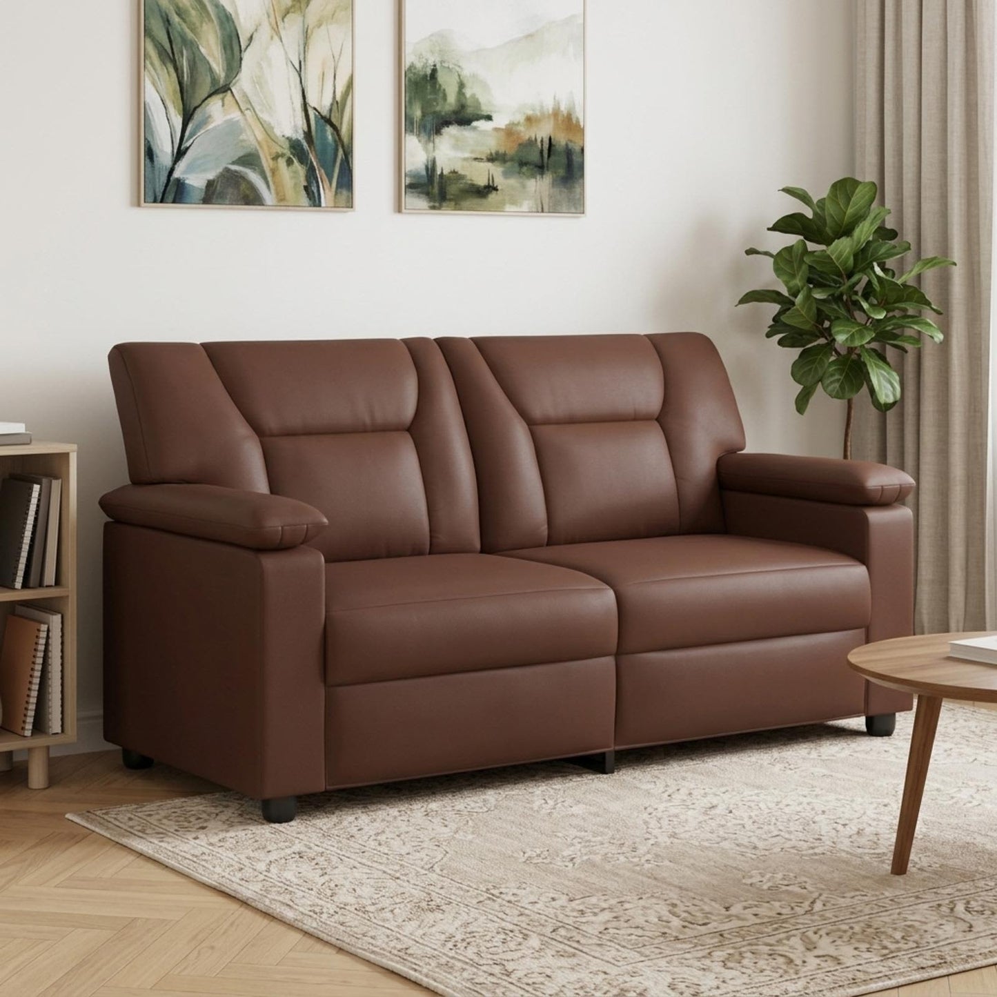 vidaXL Καναπές Καφέ 171 x 85 x 93 εκ. Τεχνητό Δέρμα