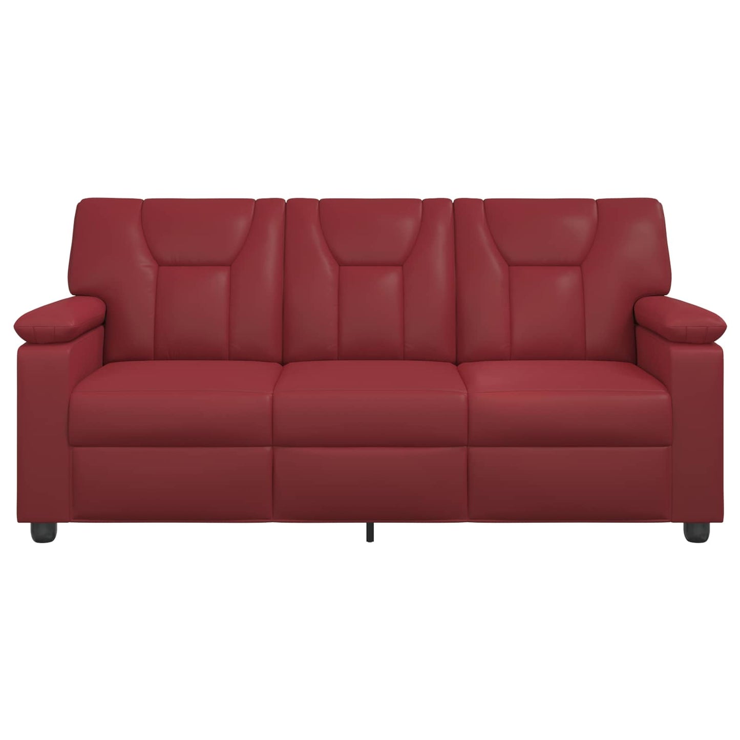 vidaXL Καναπές Κόκκινο 191 x 85 x 93 εκ. Τεχνητό Δέρμα