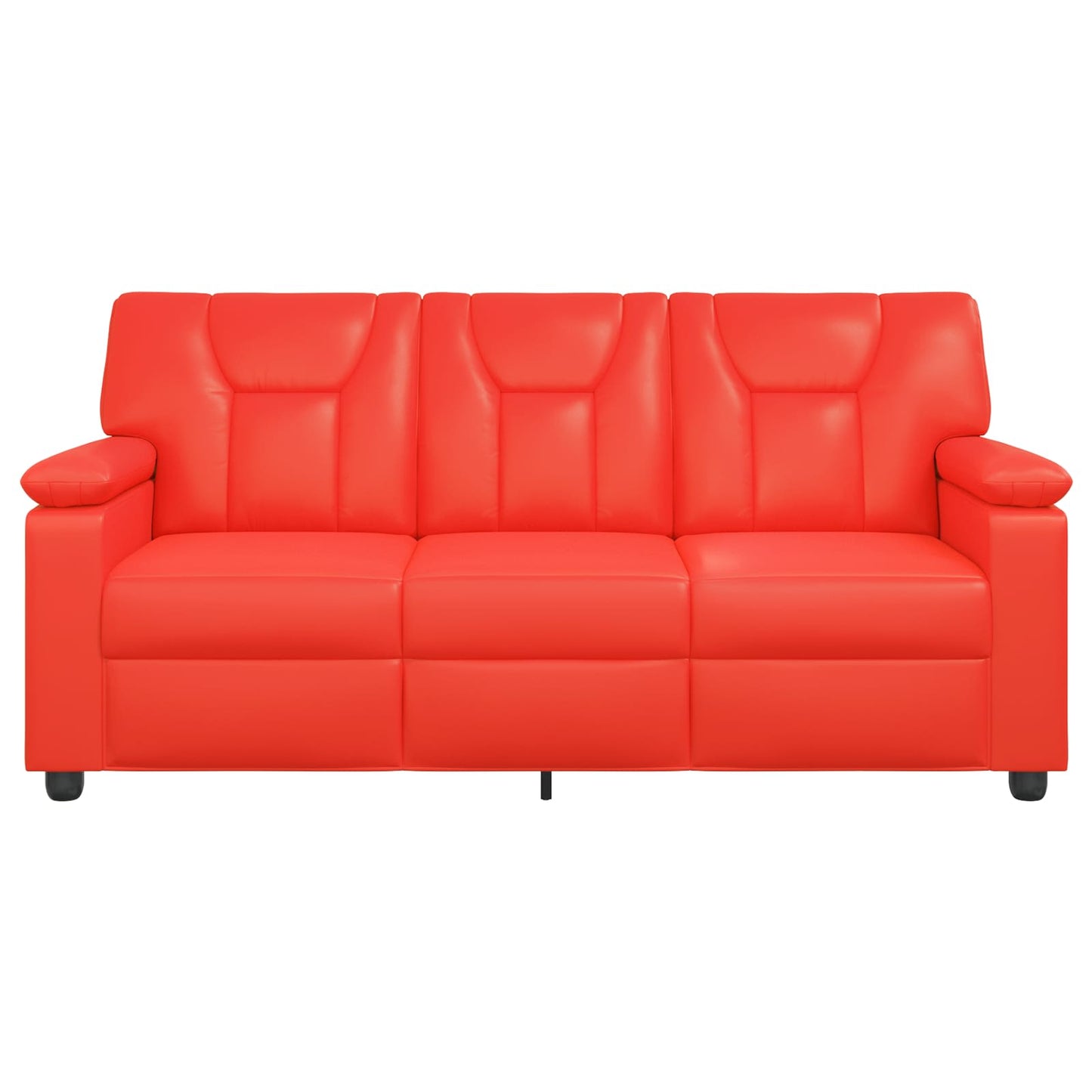 vidaXL Καναπές Κόκκινο 191 x 85 x 93 εκ. Τεχνητό Δέρμα
