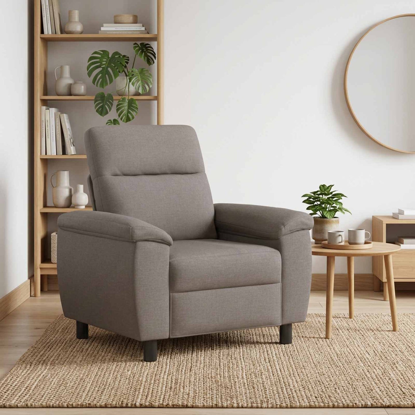 vidaXL Καναπές Taupe 95 x 90 x 95 εκ Ύφασμα
