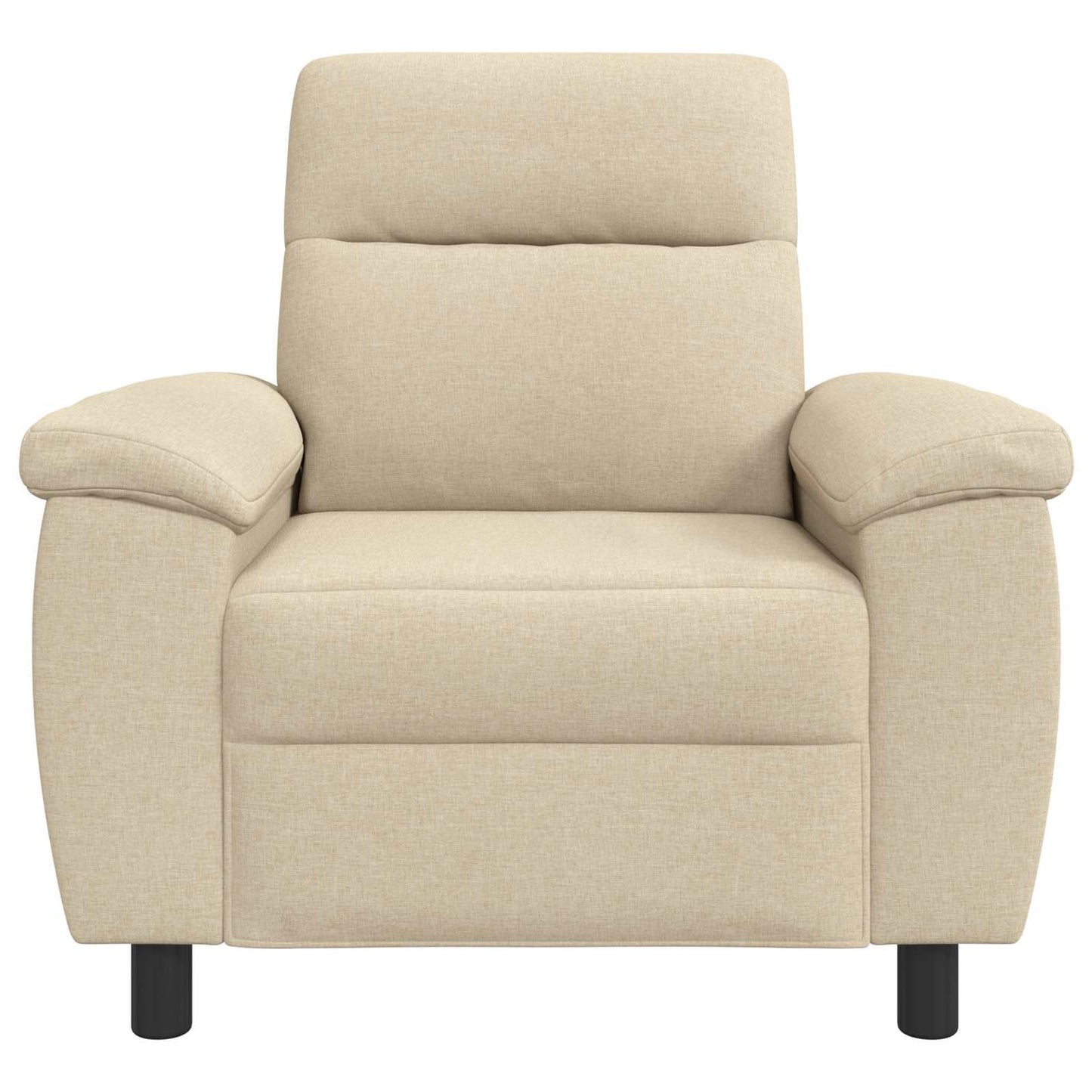 vidaXL Καναπές Κρεμ 95 x 90 x 95 εκ Ύφασμα