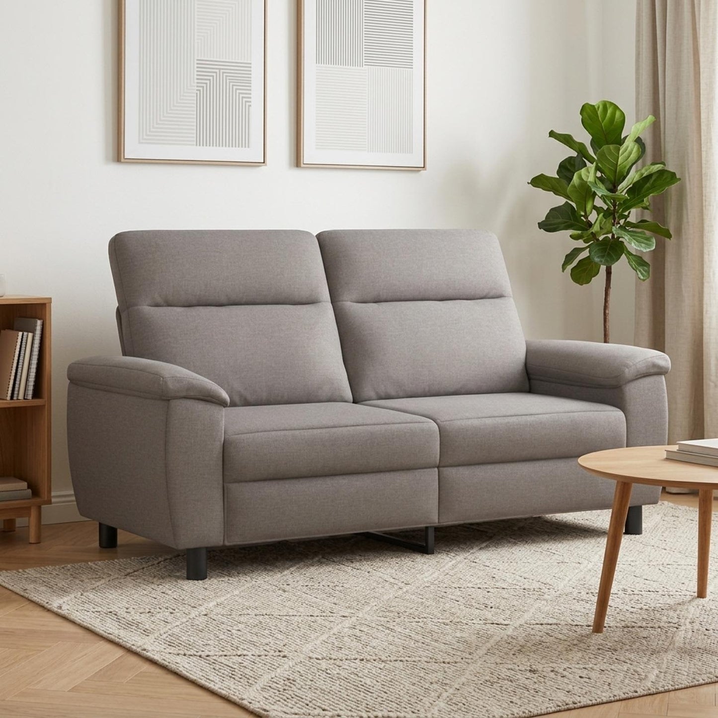 vidaXL Καναπές Taupe 178 x 90 x 95 εκ Ύφασμα