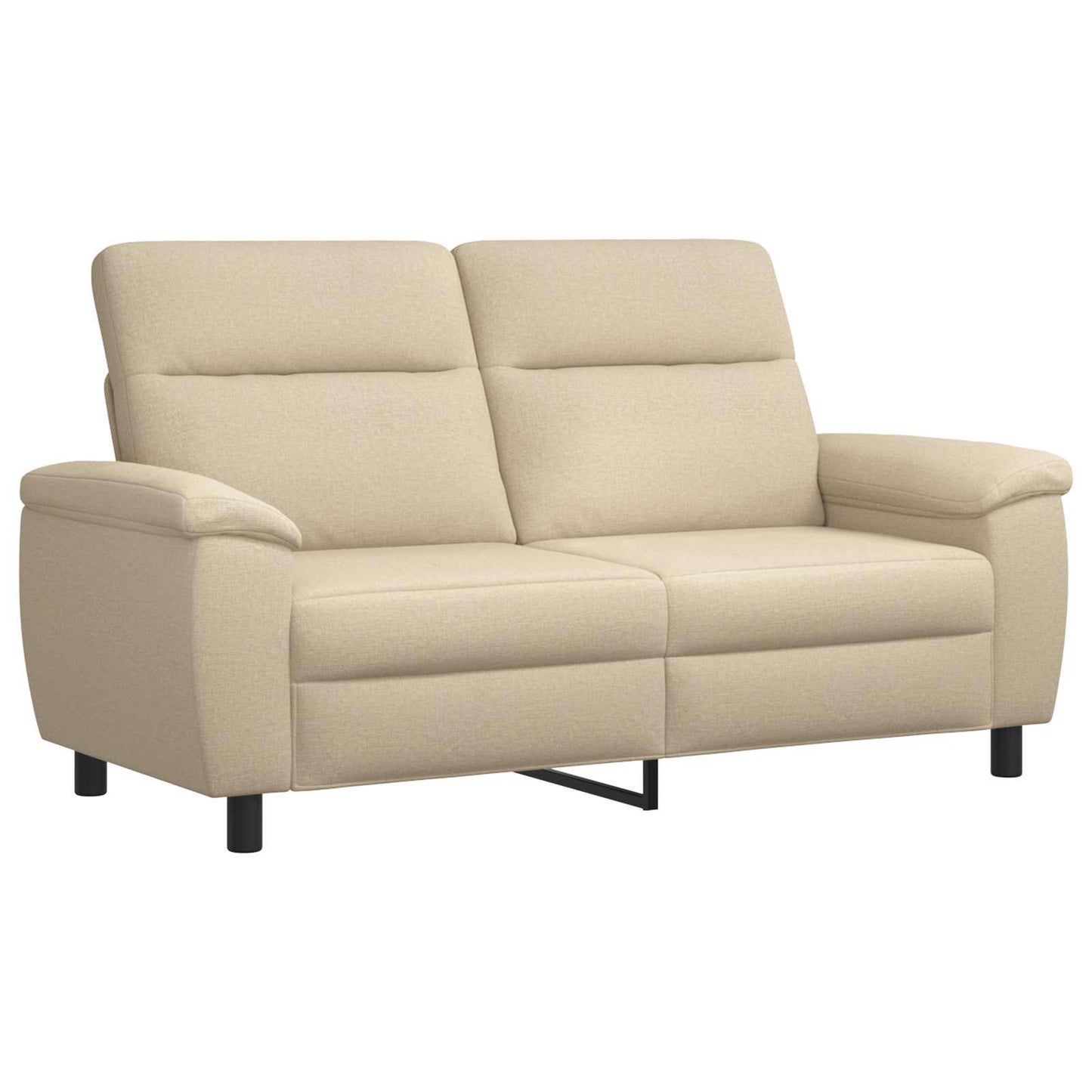 vidaXL Καναπές Κρεμ 178 x 90 x 95 εκ Ύφασμα