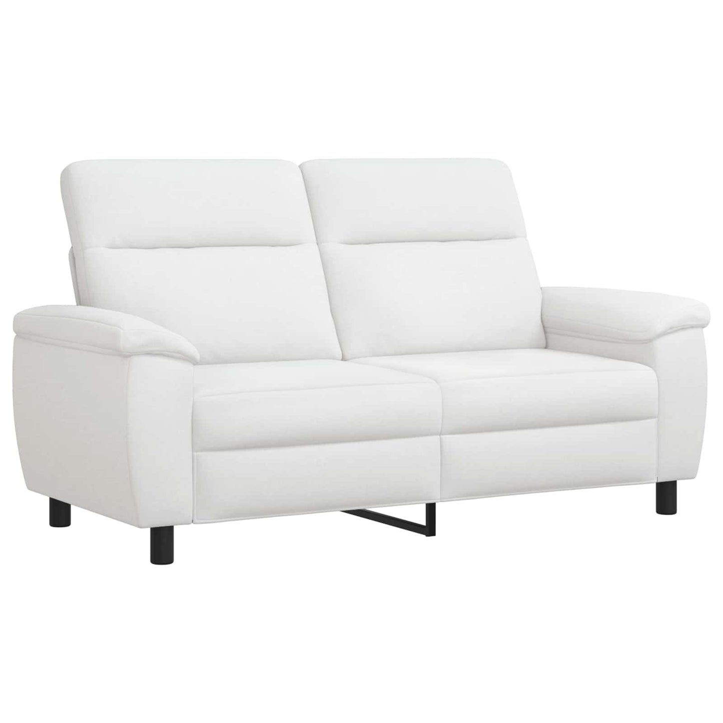 vidaXL Καναπές Λευκό 178 x 90 x 95 εκ Ύφασμα