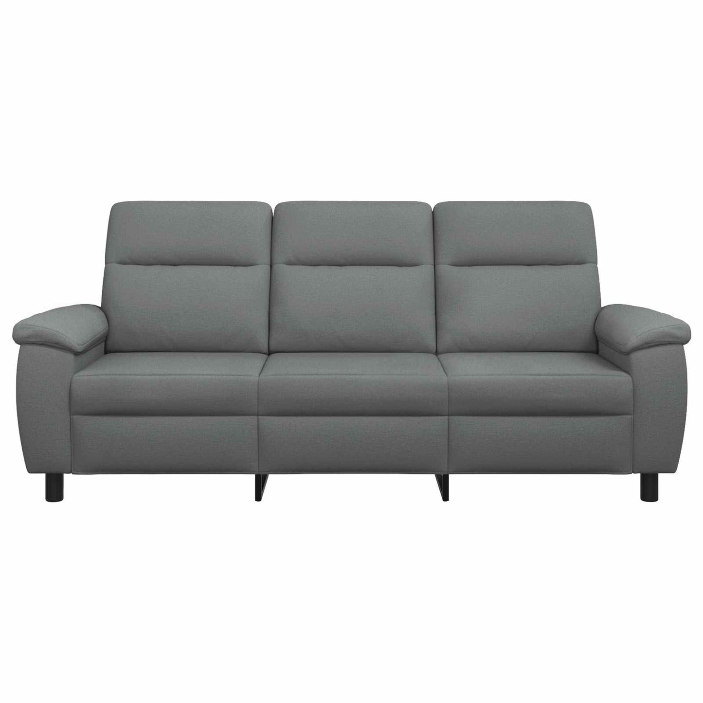 vidaXL Καναπές Σκούρο Γκρι 214 x 90 x 95 εκ. Ύφασμα