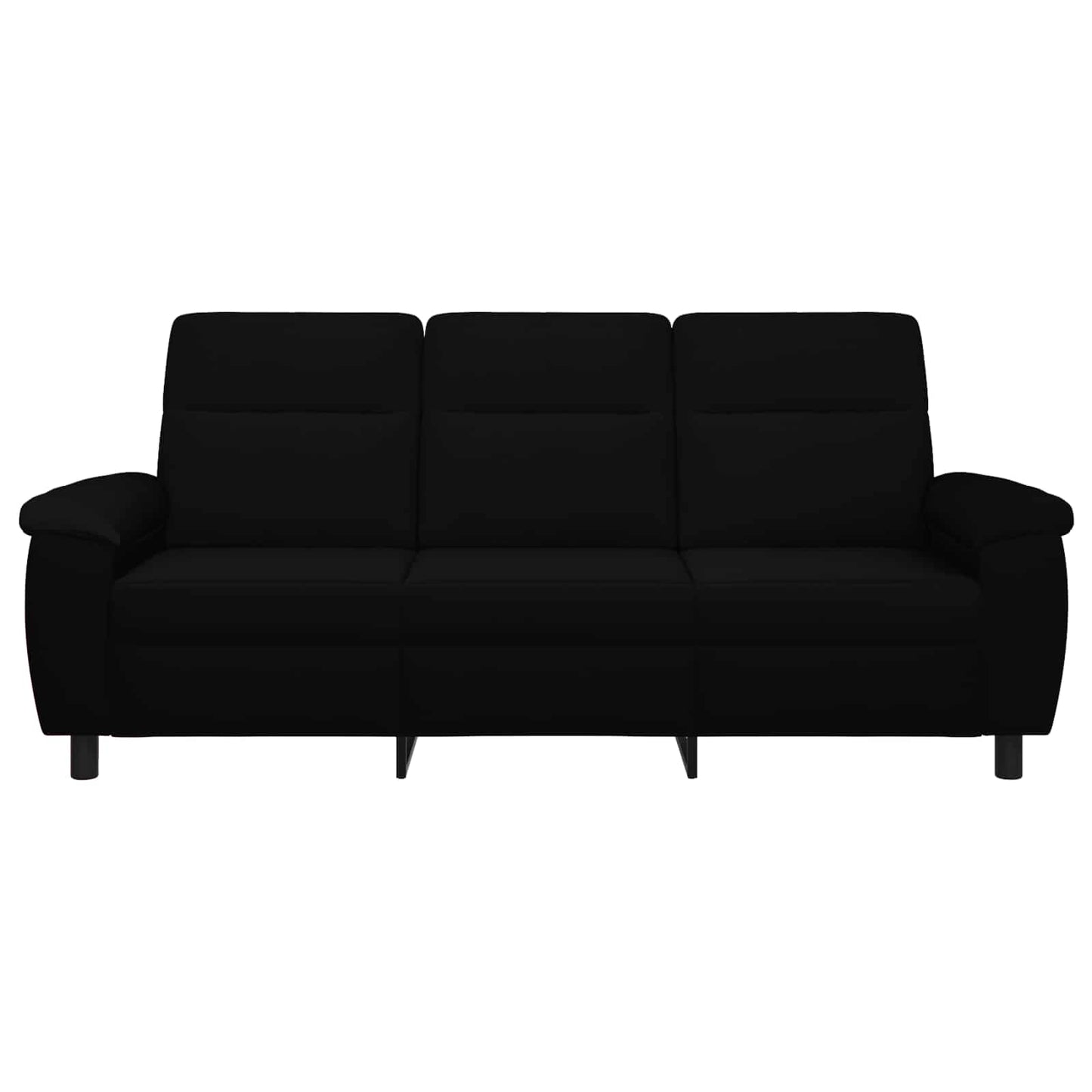 vidaXL Καναπές Μαύρο 214 x 90 x 95 εκ. Ύφασμα