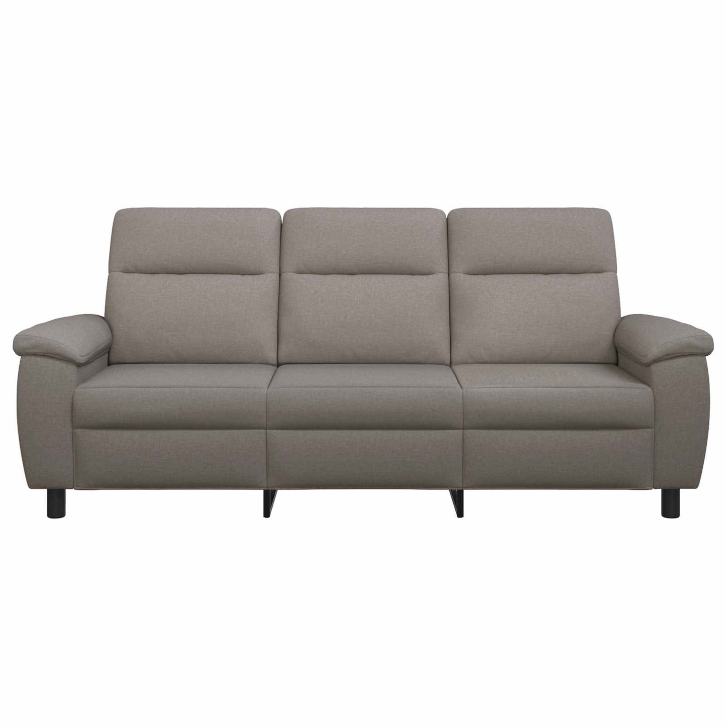 vidaXL Καναπές Taupe 214 x 90 x 95 εκ. Ύφασμα