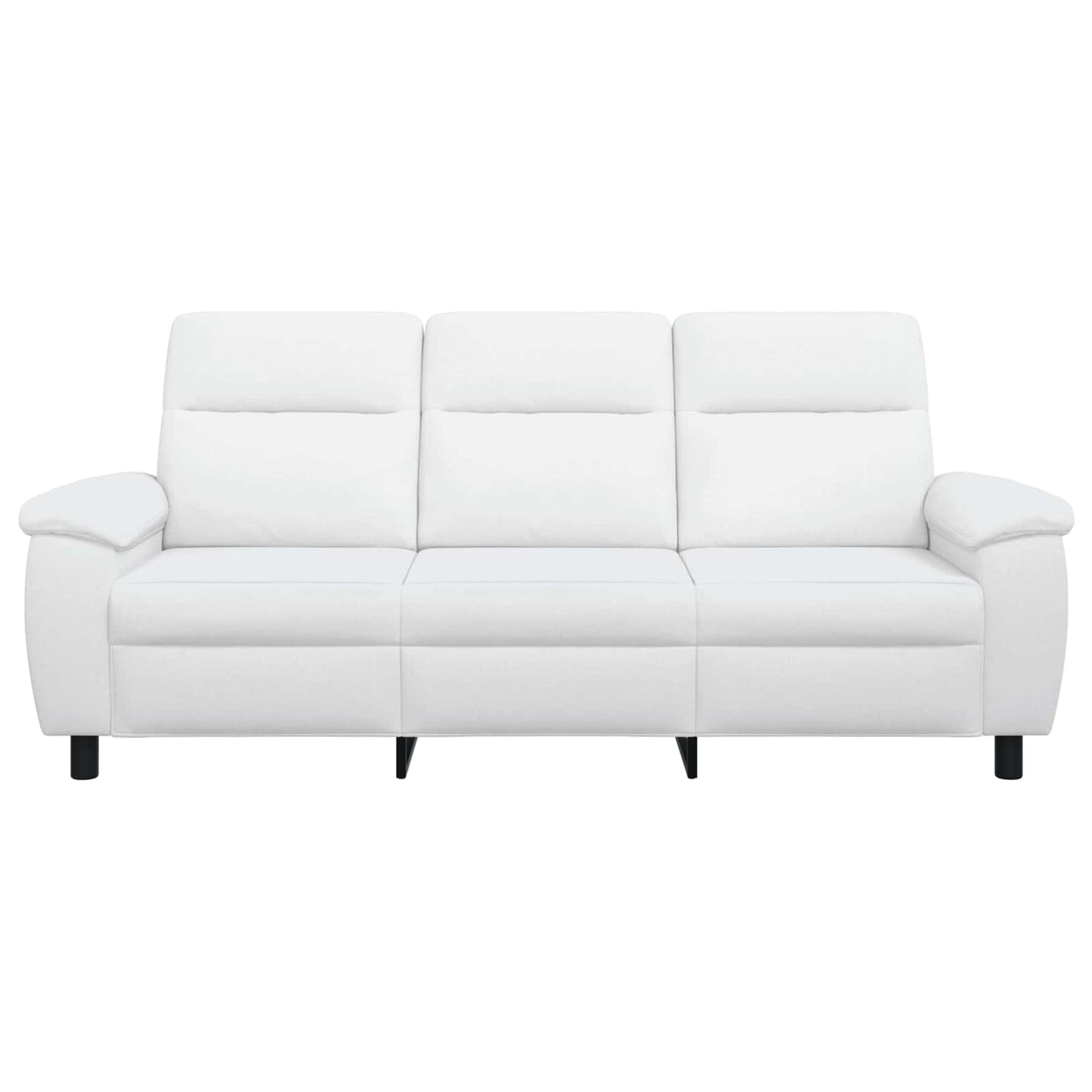 vidaXL Καναπές Λευκό 214 x 90 x 95 εκ. Ύφασμα