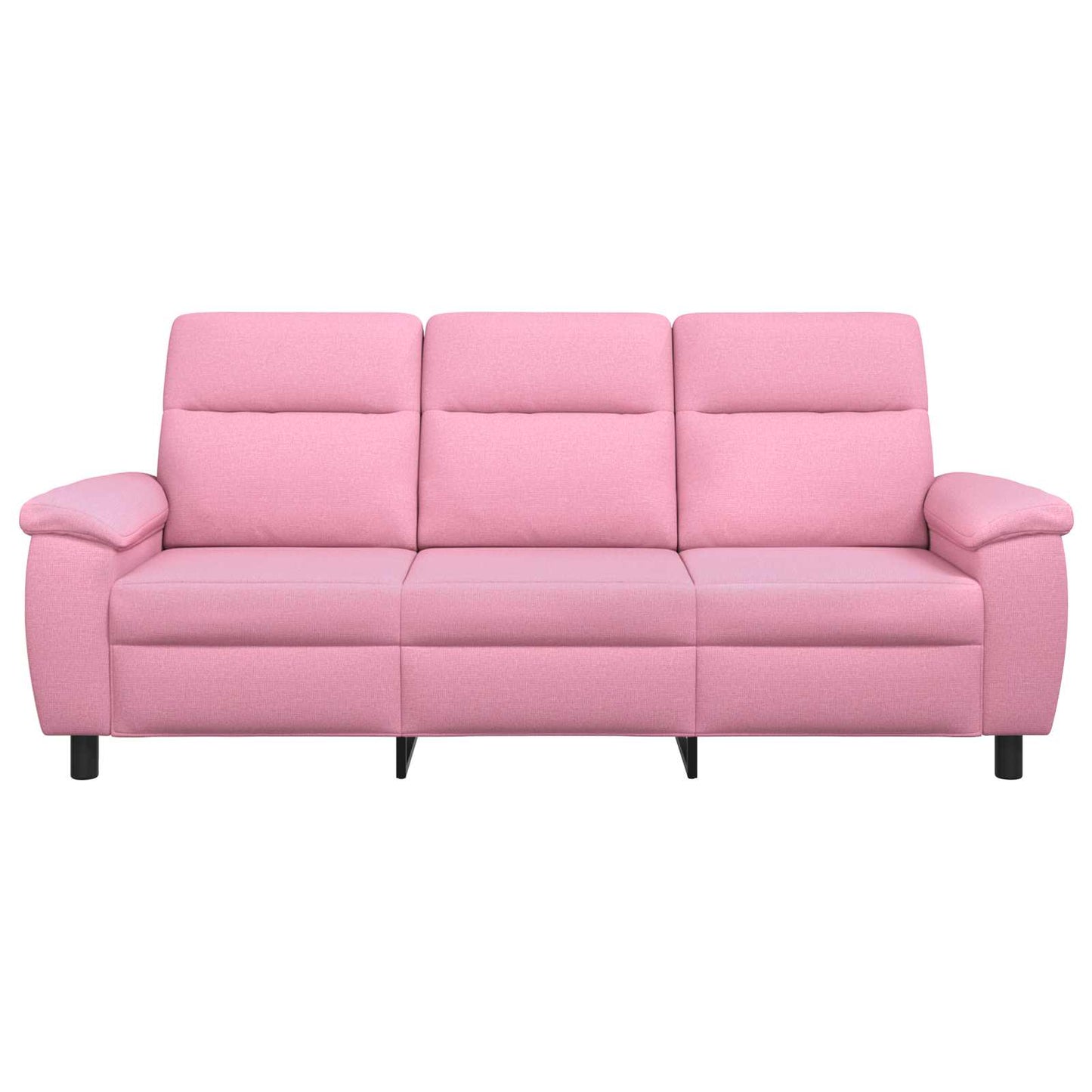 vidaXL Καναπές Ροζ 214 x 90 x 95 εκ. Ύφασμα
