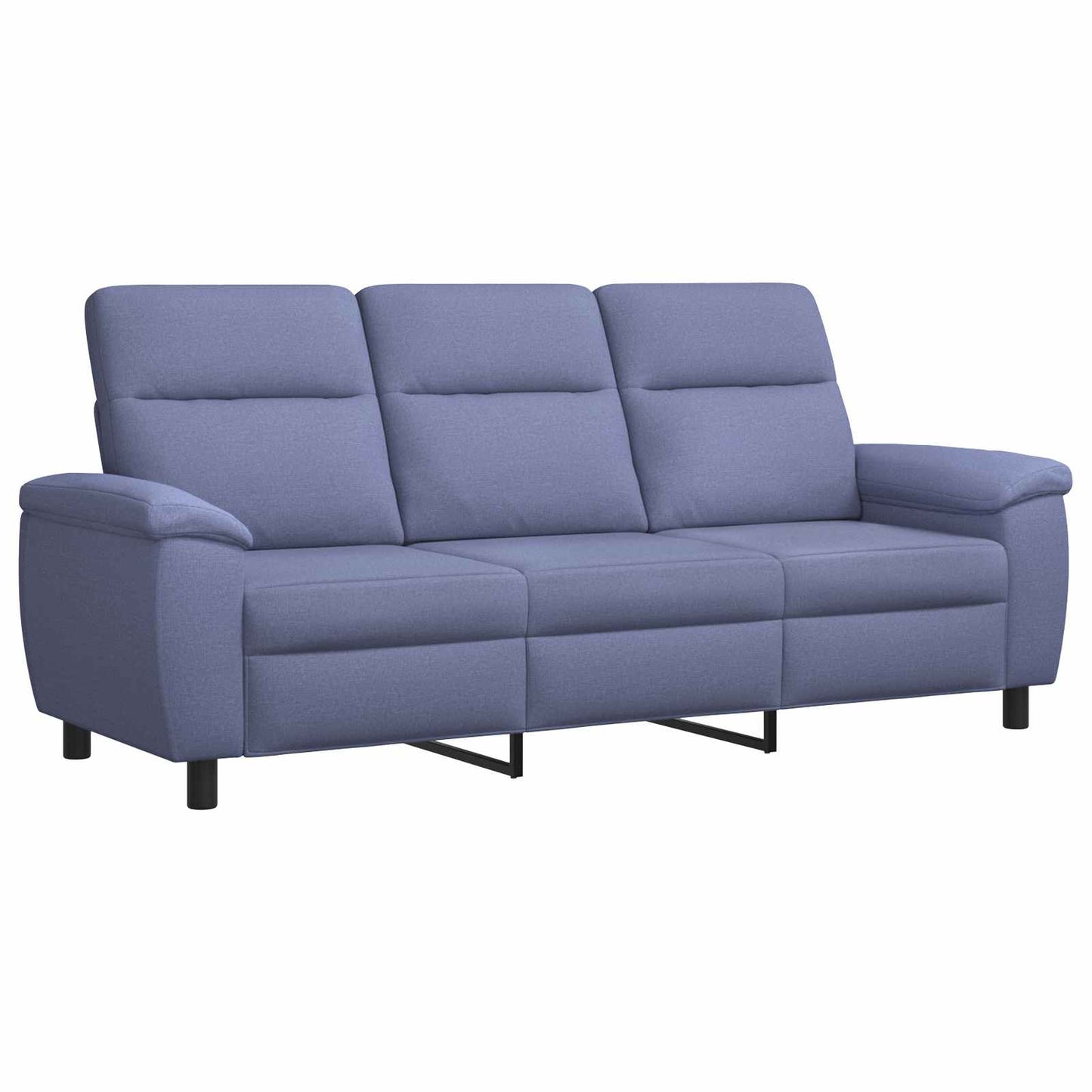 vidaXL Καναπές Μπλε τζην 214 x 90 x 95 εκ. Ύφασμα