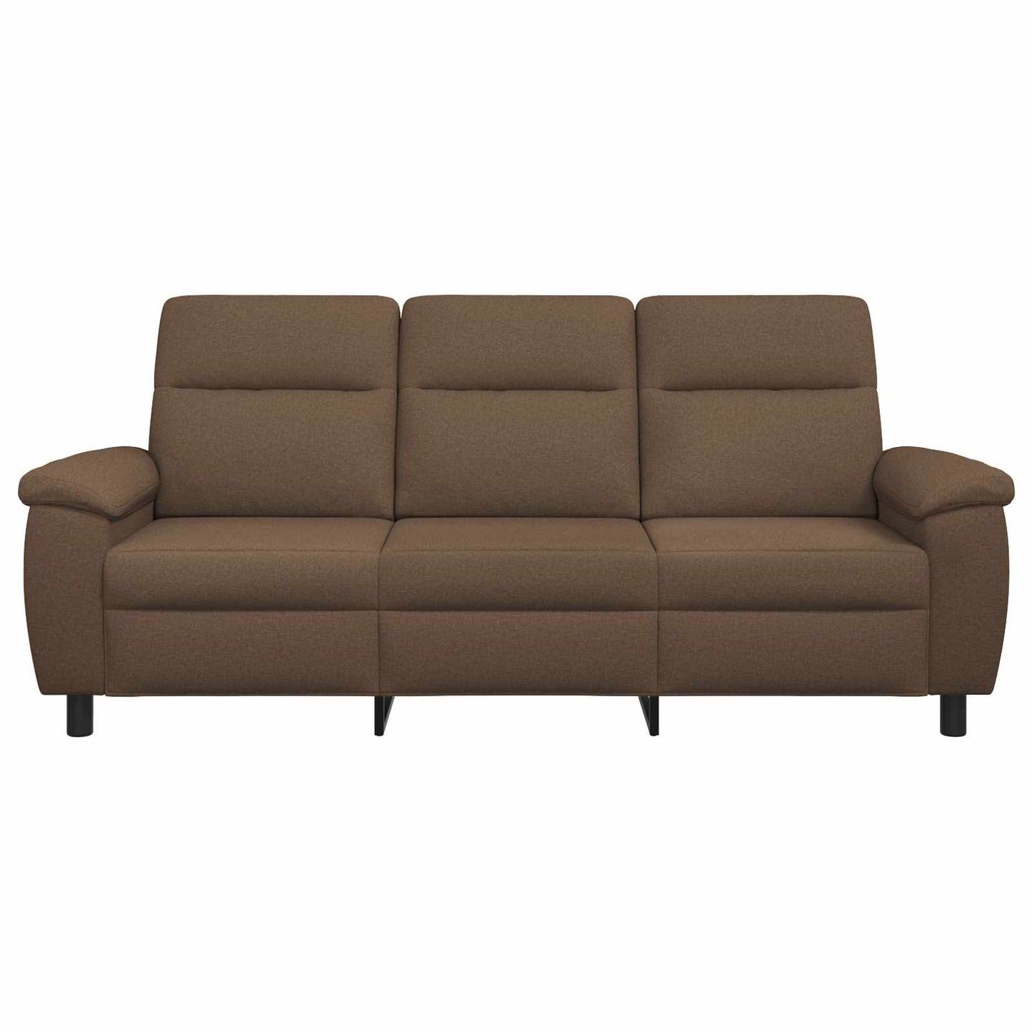 vidaXL Καναπές Καφέ 214 x 90 x 95 εκ. Ύφασμα