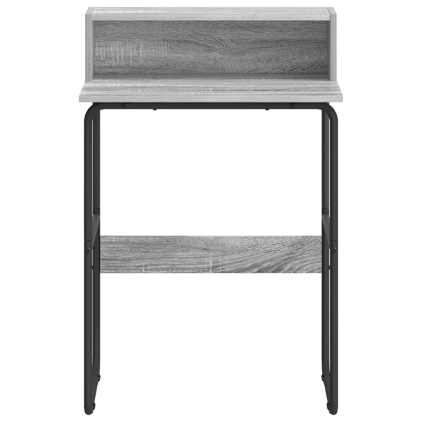 vidaXL Γραφείο με αποθηκευτικό χώρο Γκρι Sonoma 60 x 50 x 91 cm