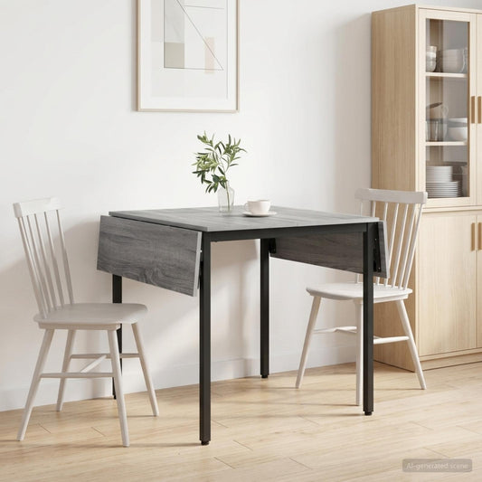vidaXL Επεκτάσιμο τραπέζι φαγητού 120 x 81,5 x 75 εκ. Γκρι Sonoma