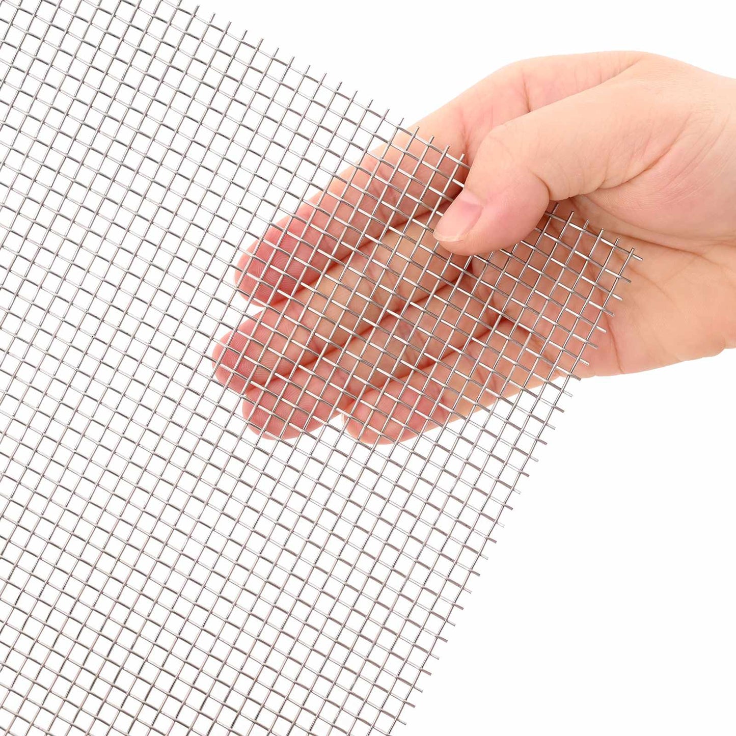 vidaXL Πλέγμα Οθόνης 6 mesh 120 x 200 cm Ανοξείδωτο Ατσάλι 201 Ασημί