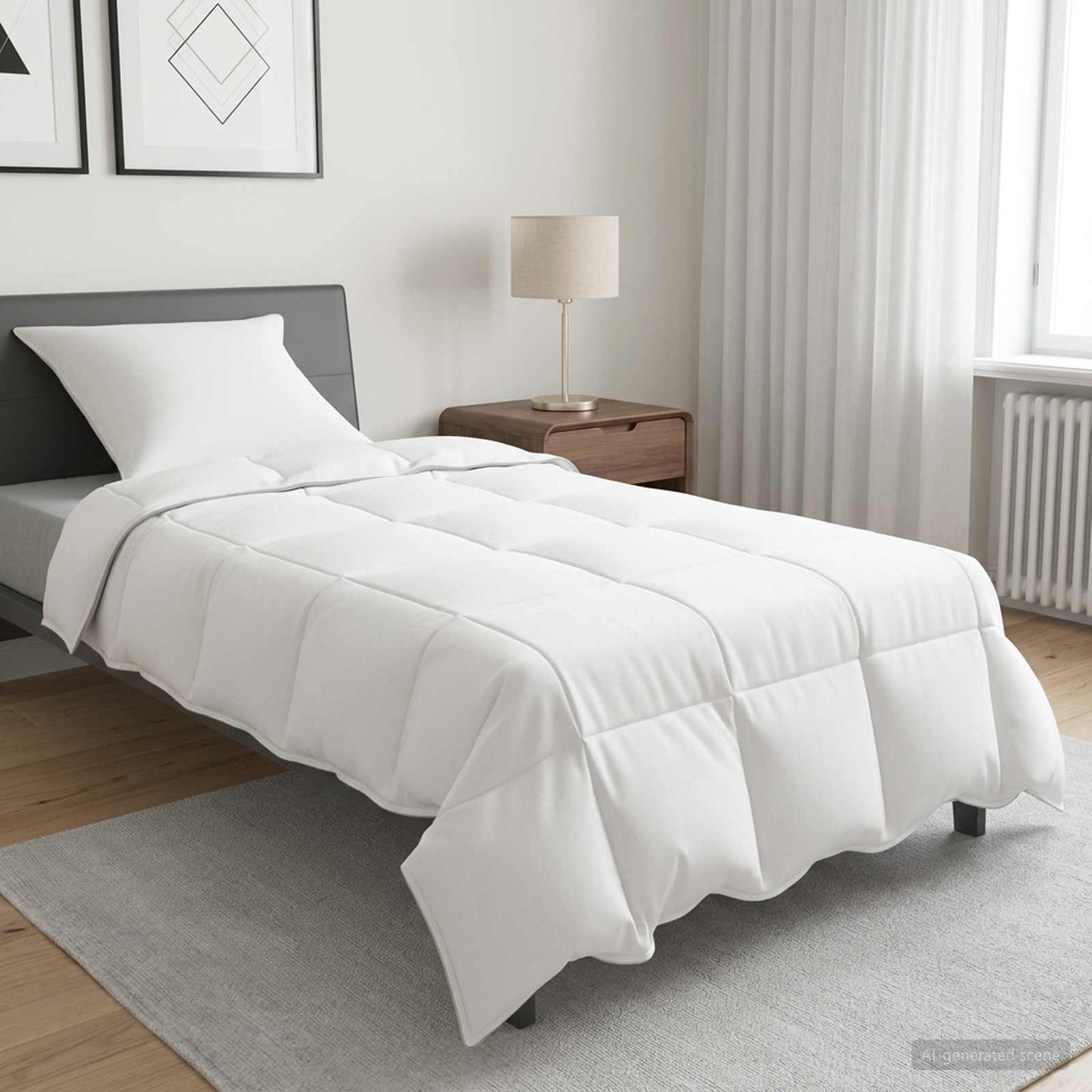 vidaXL Πάπλωμα 135 x 220 cm Χειμώνας 350 γρ/τ.μ.