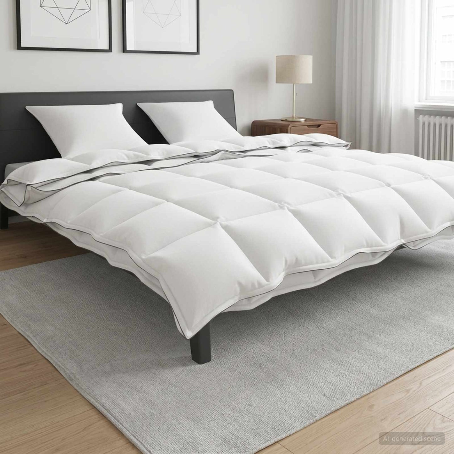 vidaXL Πάπλωμα 200 x 220 cm Όλες οι εποχές 150 gsm + 250 gsm