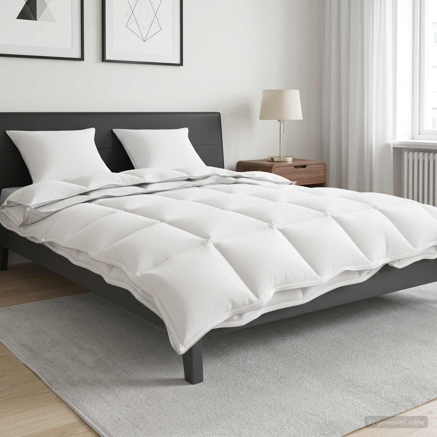 vidaXL Πάπλωμα 260 x 240 cm Όλες οι εποχές 150 gsm + 250 gsm