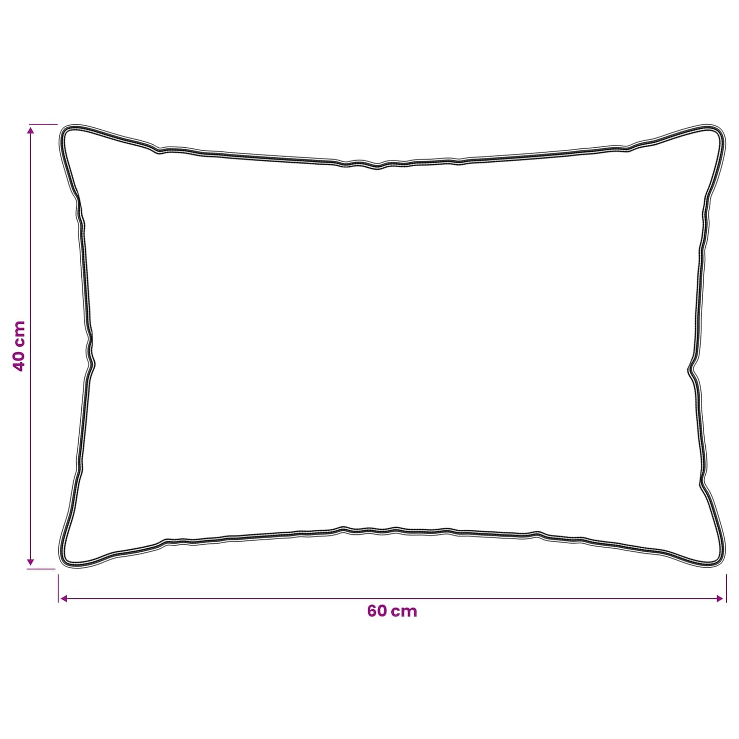 vidaXL Μαξιλάρι 40 x 60 cm Μαλακό Βαμβάκι και καπόκ Μπεζ